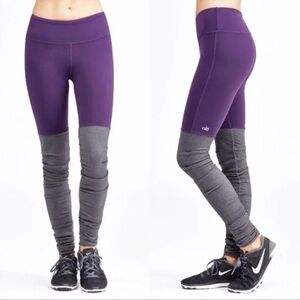 alo yoga goddess legging purple/gray size large